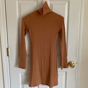 Reformation Ribbed Knit Turtleneck mini dress